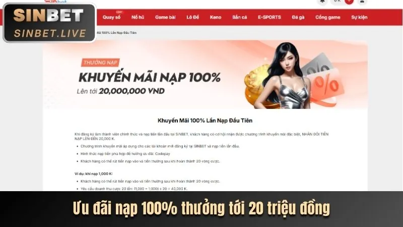Hình ảnh khuyến mãi chào mừng thành viên mới 23vin code, với tiền thưởng và biểu tượng thể thao